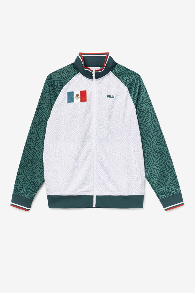 Fila Jacket Womens White - Mexico Track - Philippines 0823751-KD